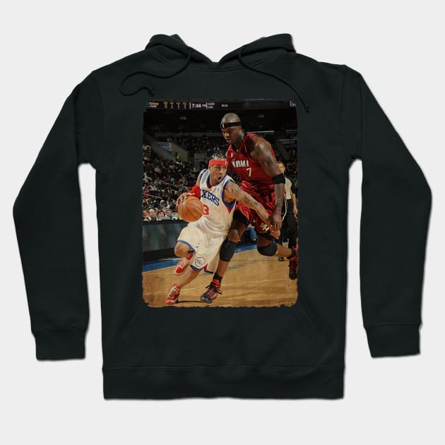 Allen Iverson vs Jermaine O'Neal Hoodie by Milu Milu